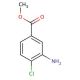 Methyl 3-amino-4-chlorobenzoate (CAS 40872-87-5) - chemical structure image