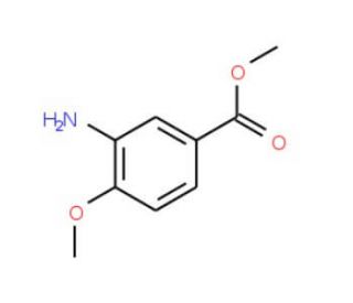 Methyl 3-amino-4-methoxybenzoate (CAS 24812-90-6) - chemical structure image