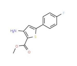 Methyl 3-amino-5-(4-fluorophenyl)thiophene-2-carboxylate (CAS 175137-08-3) - chemical structure image