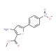 Methyl-3-amino-5-(4-nitrophenyl)thiophene 2-carboxylate (CAS 91076-99-2) - chemical structure image