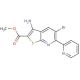 Methyl 3-amino-5-bromo-6-(2-pyridinyl)thieno-[2,3-b]pyridine-2-carboxylate - chemical structure image