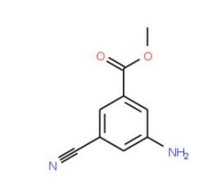 Methyl 3-Amino-5-cyanobenzoate (CAS 199536-01-1) - chemical structure image