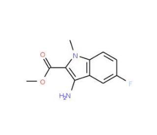 Methyl 3-amino-5-fluoro-1-methyl-1H-indole-2-carboxylate - chemical structure image