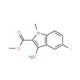 Methyl 3-amino-5-fluoro-1-methyl-1H-indole-2-carboxylate - chemical structure image