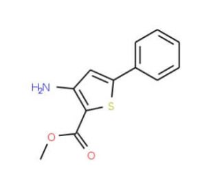 Methyl 3-amino-5-phenylthiophene-2-carboxylate (CAS 100063-22-7) - chemical structure image