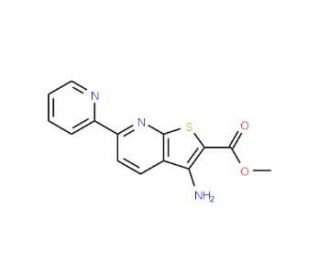 Methyl 3-amino-6-(2-pyridinyl)thieno-[2,3-b]pyridine-2-carboxylate - chemical structure image