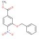 Methyl 3-(benzyloxy)-4-nitrobenzenecarboxylate (CAS 209528-69-8) - chemical structure image