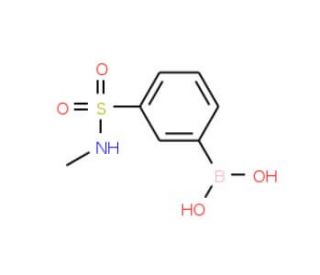 Methyl 3-boronobenzenesulfonamide (CAS 871329-75-8) - chemical structure image