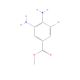 Methyl 3-bromo-4,5-diaminobenzoate (CAS 1245643-11-1) - chemical structure image