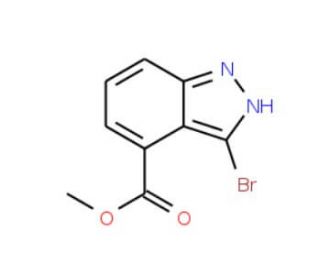 Methyl-3-bromoindazole-4-carboxylate (CAS 885271-63-6) - chemical structure image