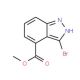 Methyl-3-bromoindazole-4-carboxylate (CAS 885271-63-6) - chemical structure image