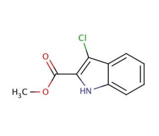 Methyl 3-chloro-1H-indole-2-carboxylate (CAS 220664-32-4) - chemical structure image