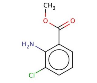 Methyl 3-chloro-2-aminobenzoate (CAS 77820-58-7) - chemical structure image