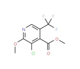 Methyl 3-chloro-2-methoxy-5-(trifluoromethyl)isonicotinate - chemical structure image