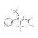 Methyl 3-(chlorosulphonyl)-4-phenyl-5-(trifluoromethyl)thiophene-2-carboxylate (CAS 306935-98-8) - chemical structure image