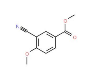 Methyl 3-cyano-4-methoxybenzoate (CAS 25978-74-9) - chemical structure image