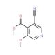 Methyl 3-cyano-5-methoxyisonicotinate - chemical structure image