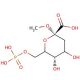 Methyl 3-Deoxy-D-arabino-heptulopyranoside-7-Phosphate - chemical structure image