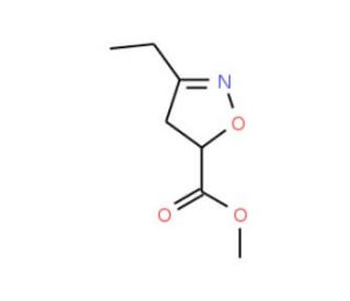 Methyl 3-ethyl-4,5-dihydroisoxazole-5-carboxylate - chemical structure image