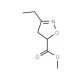 Methyl 3-ethyl-4,5-dihydroisoxazole-5-carboxylate - chemical structure image