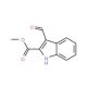 methyl 3-formyl-1H-indole-2-carboxylate (CAS 18450-26-5) - chemical structure image