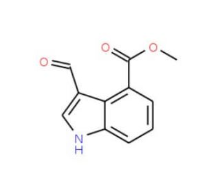 Methyl 3-formyl-1H-indole-4-carboxylate (CAS 53462-88-7) - chemical structure image
