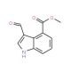 Methyl 3-formyl-1H-indole-4-carboxylate (CAS 53462-88-7) - chemical structure image