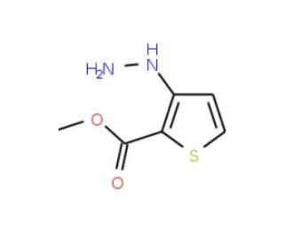 Methyl 3-hydrazinothiophene-2-carboxylate (CAS 75681-13-9) - chemical structure image