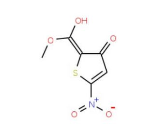 Methyl 3-hydroxy-5-nitro-2-thiophenecarboxylate (CAS 89380-77-8) - chemical structure image