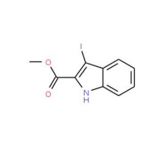 Methyl 3-iodo-1H-indole-2-carboxylate (CAS 534595-85-2) - chemical structure image