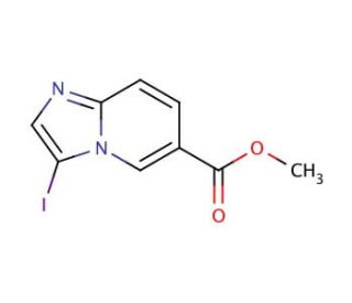 Methyl 3-iodoimidazo[1,2-a]pyridine-6-carboxylate (CAS 460087-82-5) - chemical structure image