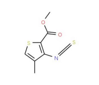 methyl 3-isothiocyanato-4-methylthiophene-2-carboxylate (CAS 81321-15-5) - chemical structure image