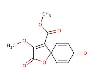Methyl 3-methoxy-2,8-dioxo-1-oxaspiro[4.5]deca-3,6,9-triene-4-carboxylate - chemical structure image