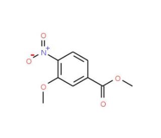 Methyl 3-methoxy-4-nitrobenzoate (CAS 5081-37-8) - chemical structure image