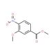 Methyl 3-methoxy-4-nitrobenzoate (CAS 5081-37-8) - chemical structure image