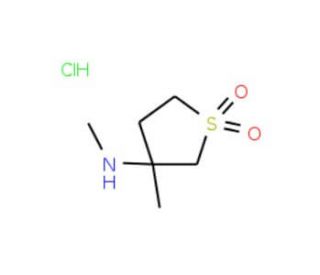 Methyl-(3-methyl-1,1-dioxo-tetrahydro-1lambda*6*-thiophen-3-yl)-amine hydrochloride - chemical structure image