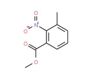 Methyl 3-methyl-2-nitrobenzoate (CAS 5471-82-9) - chemical structure image