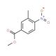 Methyl 3-methyl-4-nitrobenzoate (CAS 24078-21-5) - chemical structure image