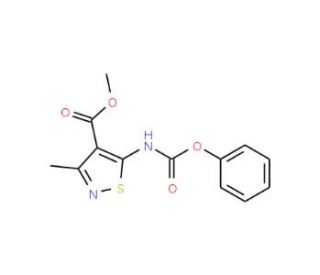 methyl 3-methyl-5-[(phenoxycarbonyl)amino]isothiazole-4-carboxylate - chemical structure image