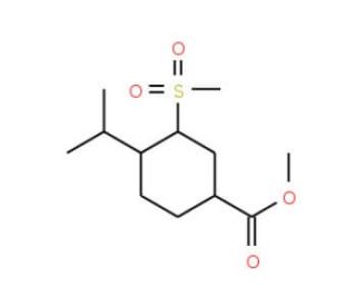 Methyl-3-methylsulfonyl-4-isopropyl-benzoate (CAS 176107-23-6) - chemical structure image