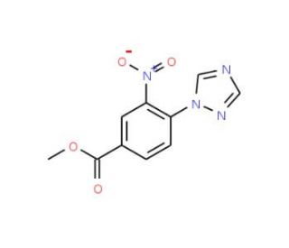 Methyl 3-nitro-4-(1H-1,2,4-triazol-1-yl)-benzenecarboxylate - chemical structure image