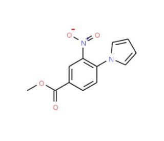 Methyl 3-nitro-4-(1H-pyrrol-1-yl)-benzenecarboxylate (CAS 937601-90-6) - chemical structure image