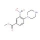Methyl 3-nitro-4-piperazinobenzenecarboxylate (CAS 192441-86-4) - chemical structure image