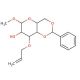 Methyl 3-O-Allyl-4,6-O-benzylidene-α-D-mannopyranoside (CAS 82228-10-2) - chemical structure image