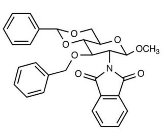Methyl 3-O-Benzyl-4,6-O-benzylidene-2-deoxy-2-N-phthalimido- &beta;-D-glucopyranoside (CAS 97276-96-5) - chemical structure image