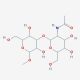 Methyl 3-O-(N-acetyl-β-D-glucosaminyl)-β-D-galactopyranoside (CAS 93253-17-9) - chemical structure image