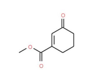 Methyl 3-oxo-cyclohex-1-enecarboxylate (CAS 54396-74-6) - chemical structure image