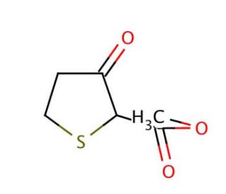 Methyl 3-oxotetrahydrothiophene-2-carboxylate (CAS 2689-69-2) - chemical structure image