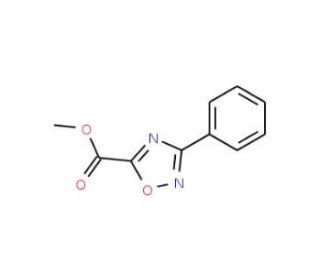 Methyl 3-phenyl-1,2,4-oxadiazole-5-carboxylate - chemical structure image