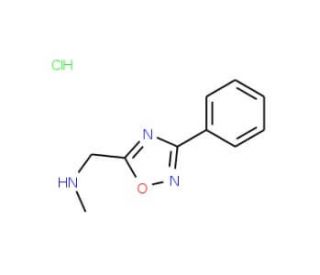 Methyl-(3-phenyl-[1,2,4]oxadiazol-5-ylmethyl)-amine hydrochloride - chemical structure image